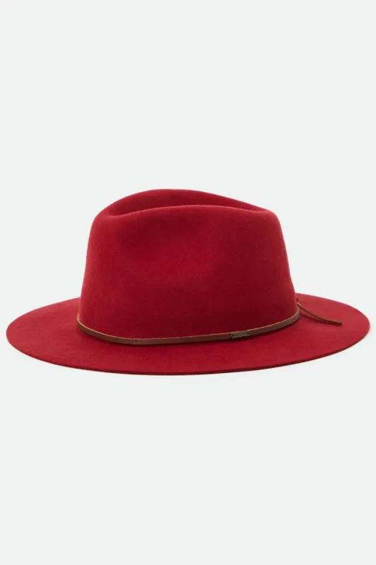 Wesley Packable Fedora - Cowhide sold by Brixton
