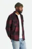 Bowery Arctic Stretch L/S Fleece - Dark Burgundy/Black sold by Brixton