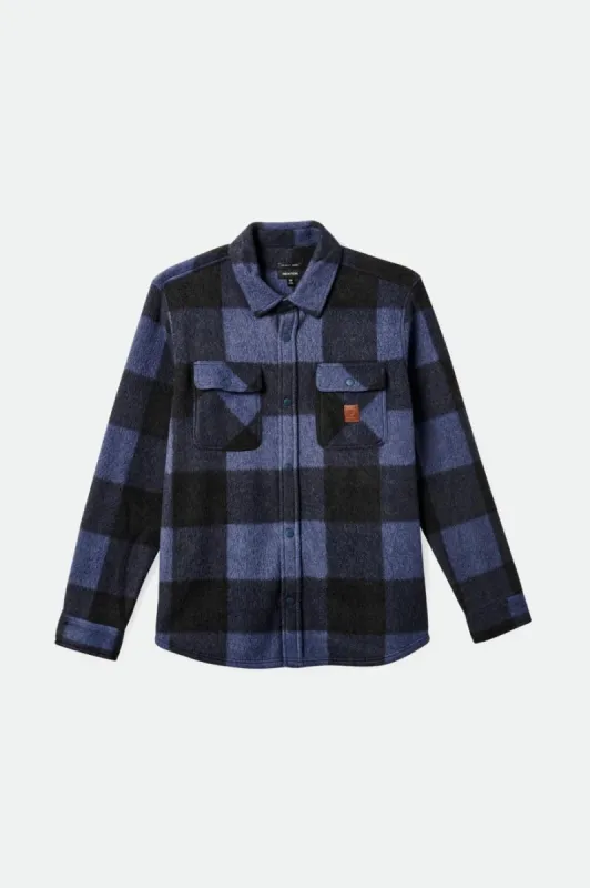 Bowery Arctic Stretch Fleece - Washed Navy/Black sold by Brixton