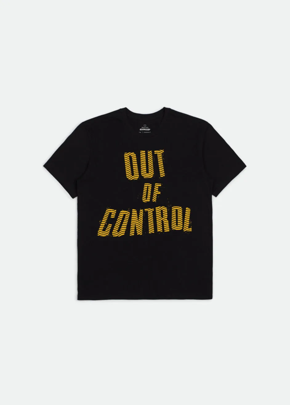 Strummer Out Of Control S/S Standard Tee - Black sold by Brixton