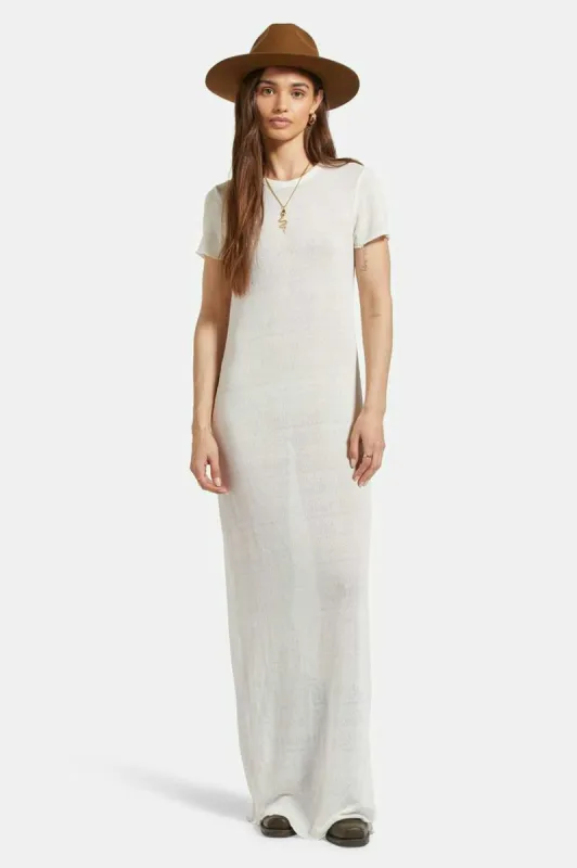 Sheer Knit Dress - Off White sold by Brixton