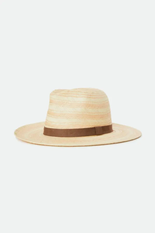 Aurora Fedora - Peach/Tan sold by Brixton