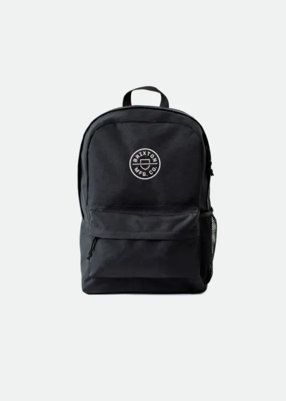 Crest Backpack - Black/White sold by Brixton
