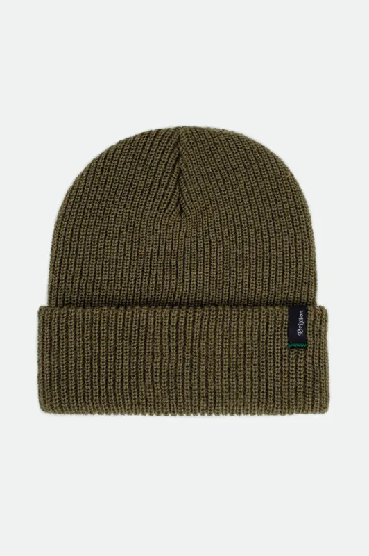 Heist Beanie - Washed Olive sold by Brixton