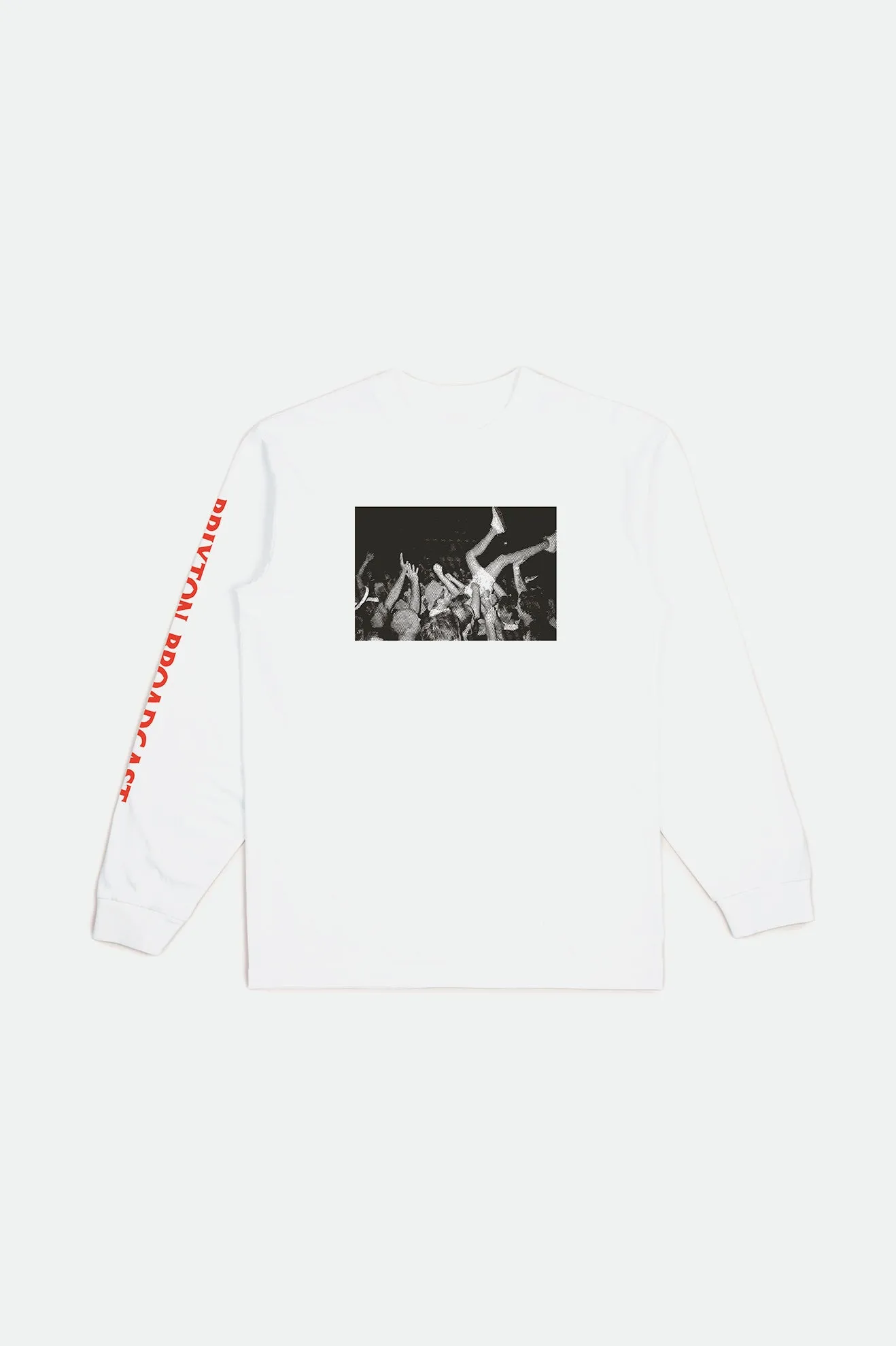 Clutter L/S Standard Tee - White sold by Brixton