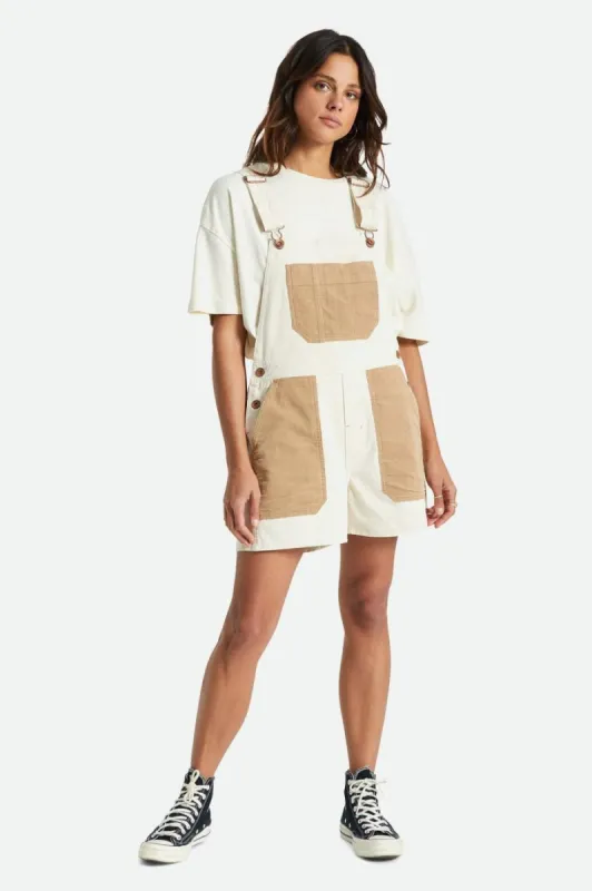 Christina Short Overall - Natural sold by Brixton