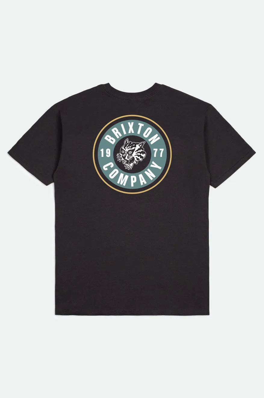 Rage S/S Standard Tee - Washed Black sold by Brixton product image thumbnail 2