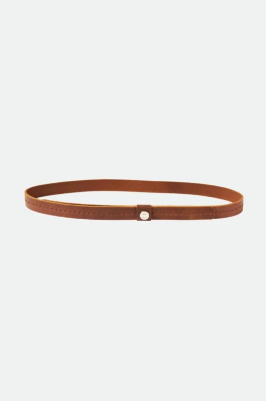Adjustable Shield Hat Band - Brown Star sold by Brixton