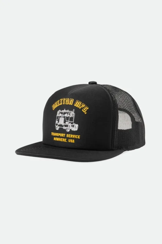 Nowhere Netplus HP Trucker Hat - Black/Black sold by Brixton