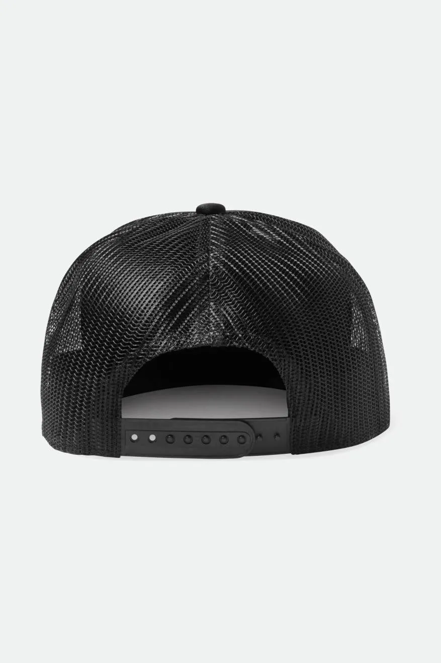 Nowhere Netplus HP Trucker Hat - Black/Black sold by Brixton product image thumbnail 2