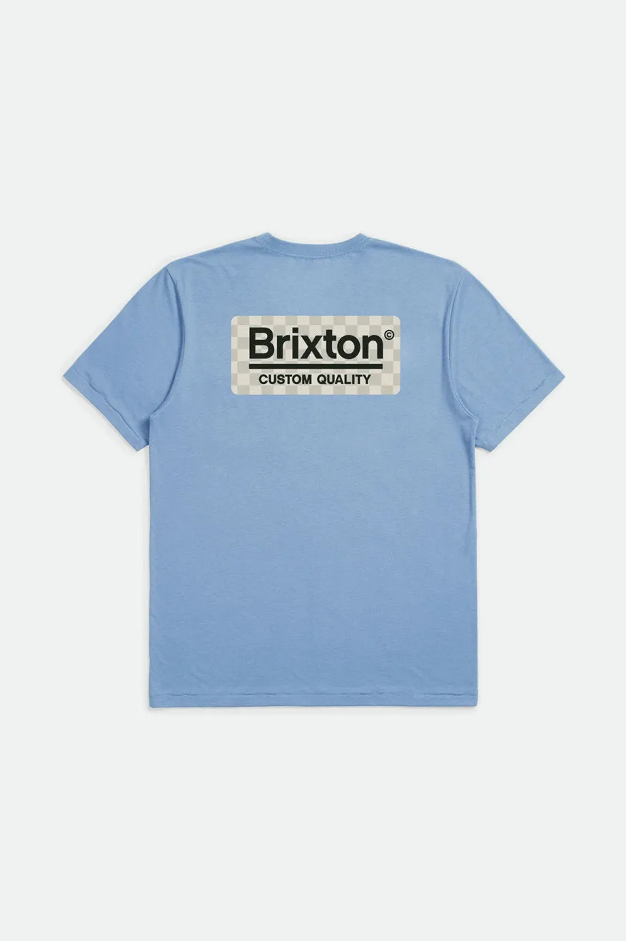 Palmer S/S Premium Tee - Slate Blue sold by Brixton product image thumbnail 2