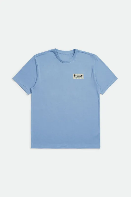 Palmer S/S Premium Tee - Slate Blue sold by Brixton