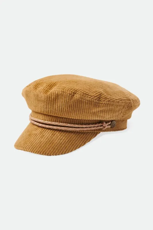 Fiddler Fisherman Cap - Brown Cord sold by Brixton