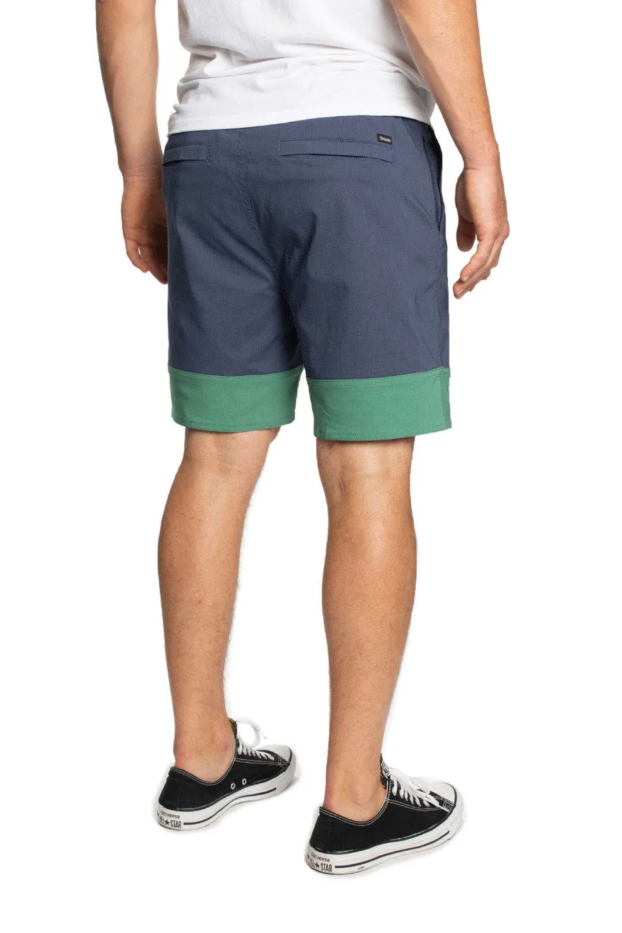 Cinch Crossover Short - Washed Navy/Fern sold by Brixton product image thumbnail 3