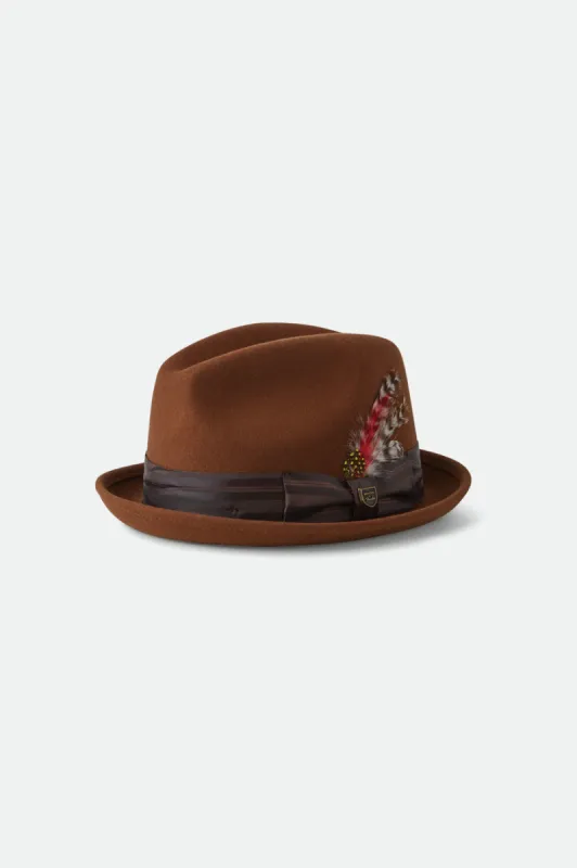 Brixton x Fender Mustang Fedora - Mocha sold by Brixton