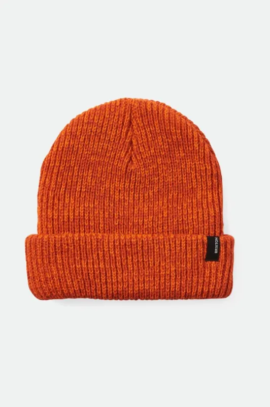 Polar Chunky Beanie - Burnt Red/Athletic Orange Marled sold by Brixton