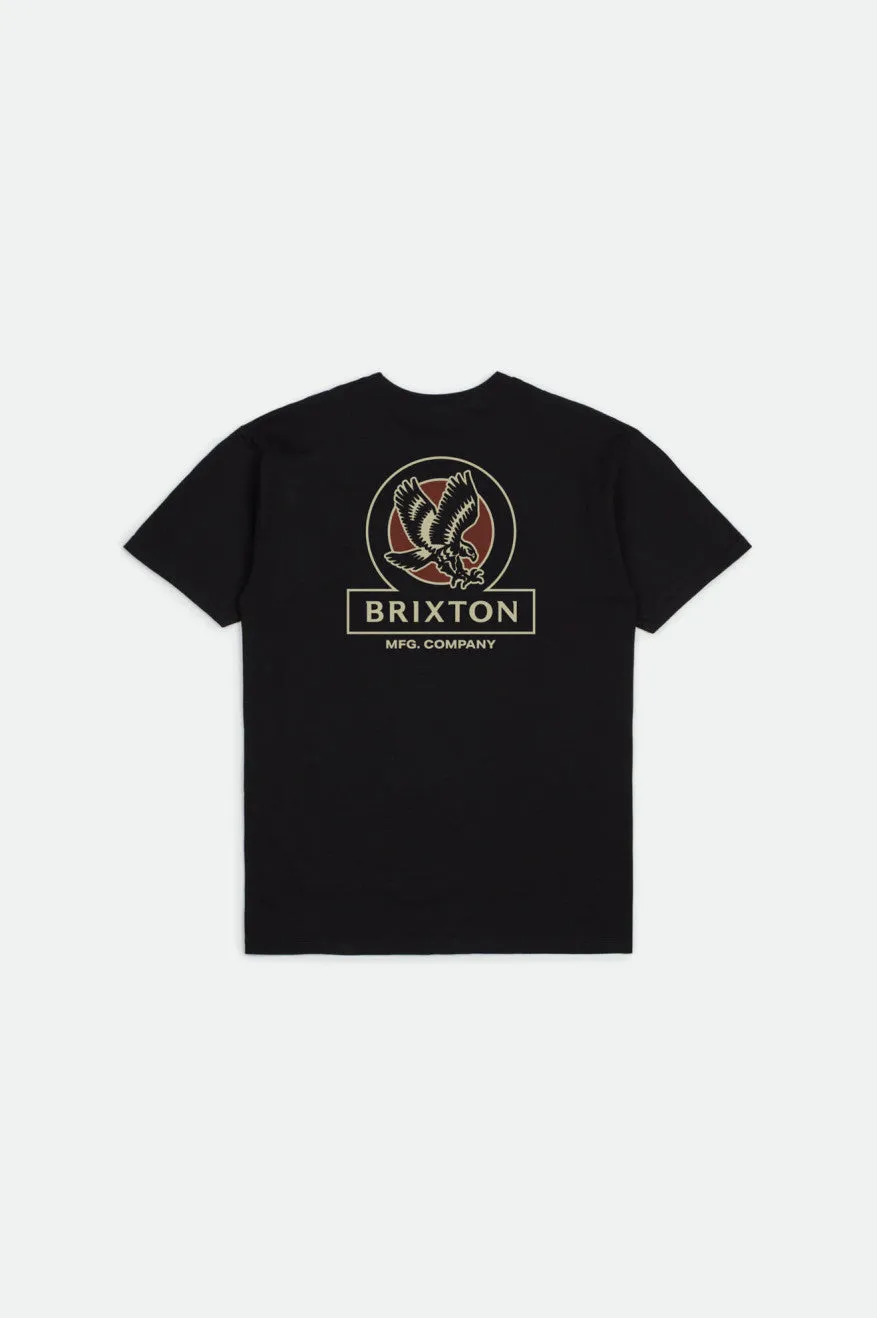 Reach S/S Standard Tee - Black sold by Brixton product image thumbnail 2