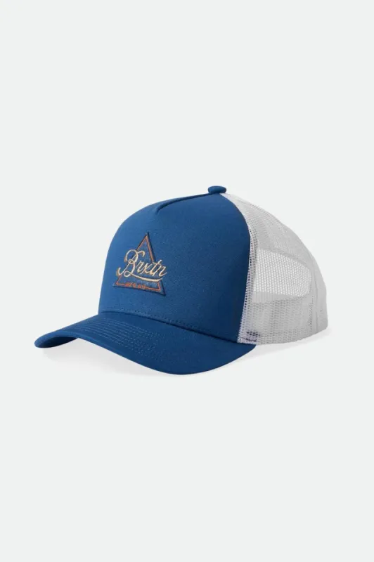 Earlston Netplus MP Trucker Hat - Pacific Blue/ White sold by Brixton