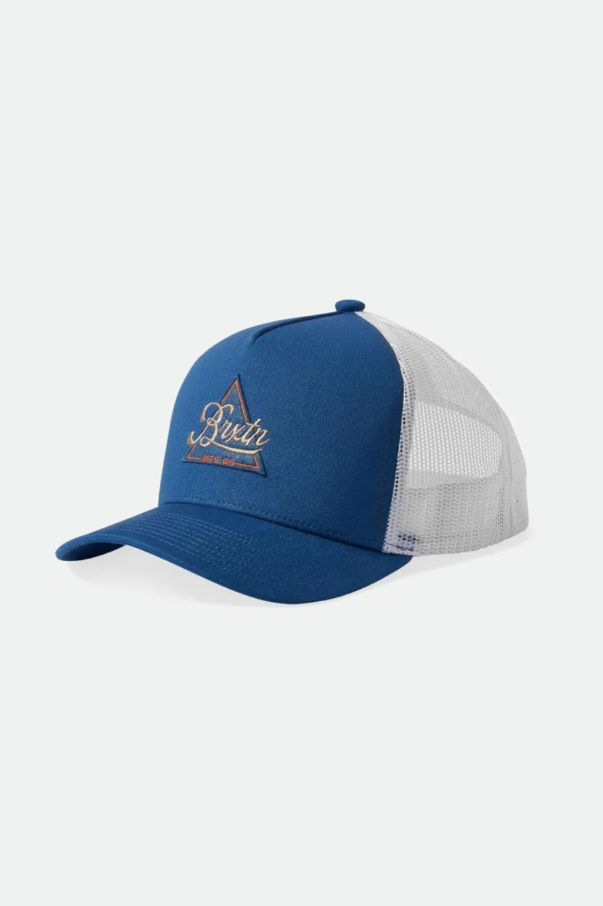 Earlston Netplus MP Trucker Hat - Pacific Blue/ White sold by Brixton