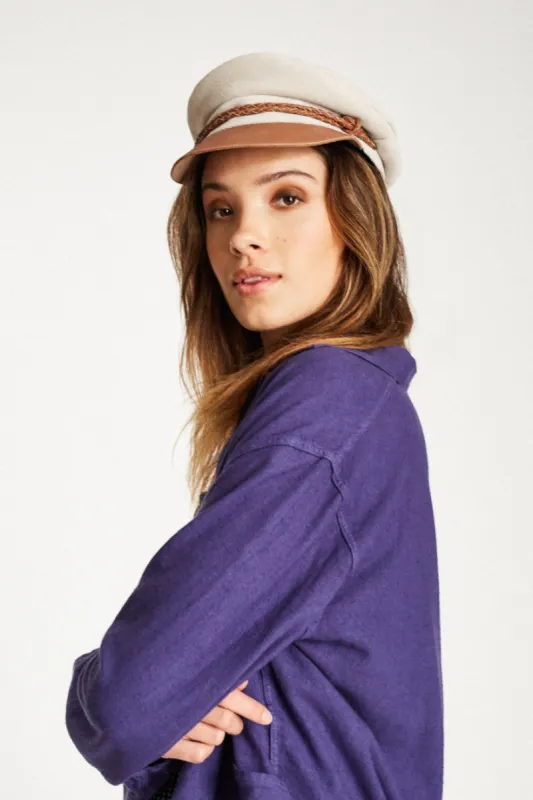 Kayla Cap - Cream/Tan sold by Brixton