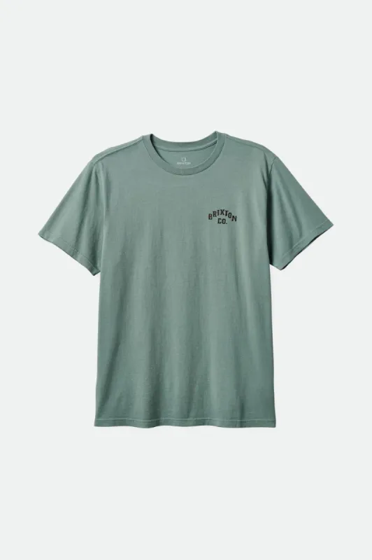 Homer S/S Standard Tee - Chinois Green Classic Wash made by Brixton