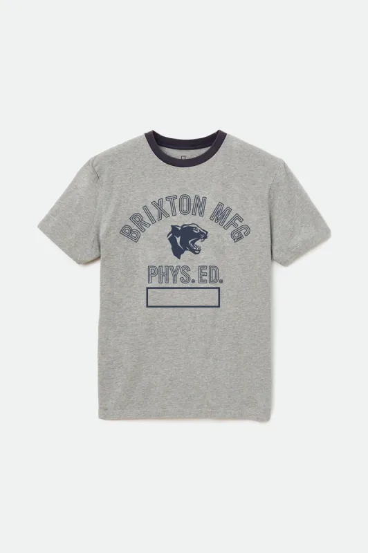Phys. Ed. S/S Standard Tee  - Heather Grey sold by Brixton