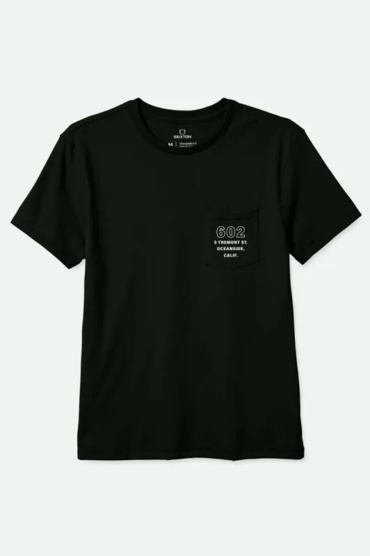 Haven S/S Tailored Pocket T-Shirt - Black sold by Brixton