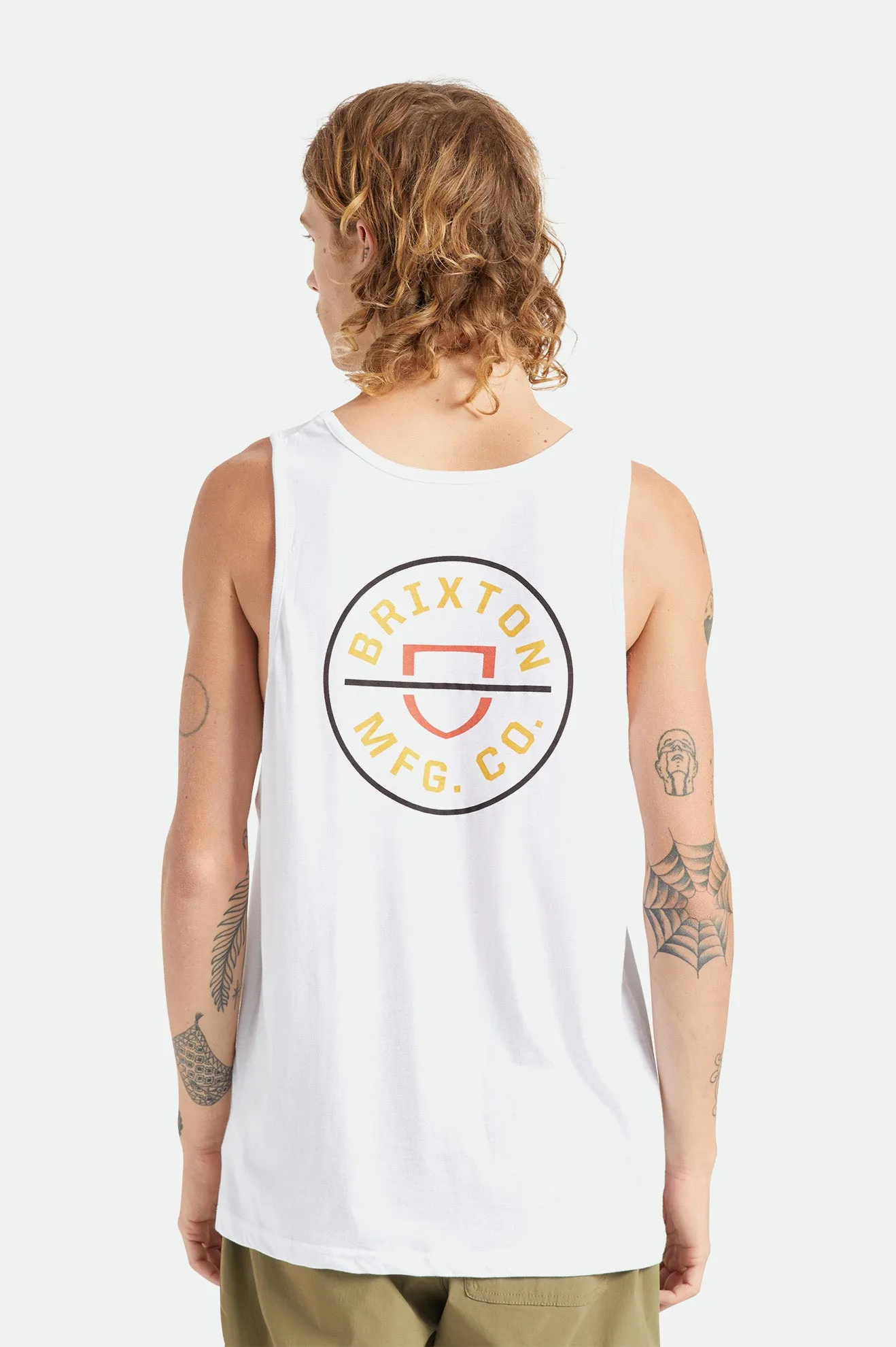 Crest Tank - White sold by Brixton product image thumbnail 3