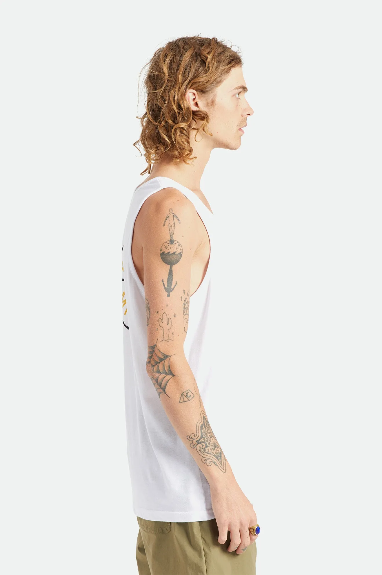 Crest Tank - White sold by Brixton product image thumbnail 2