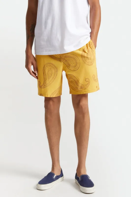Voyage Hybrid Short - Weller Yellow sold by Brixton