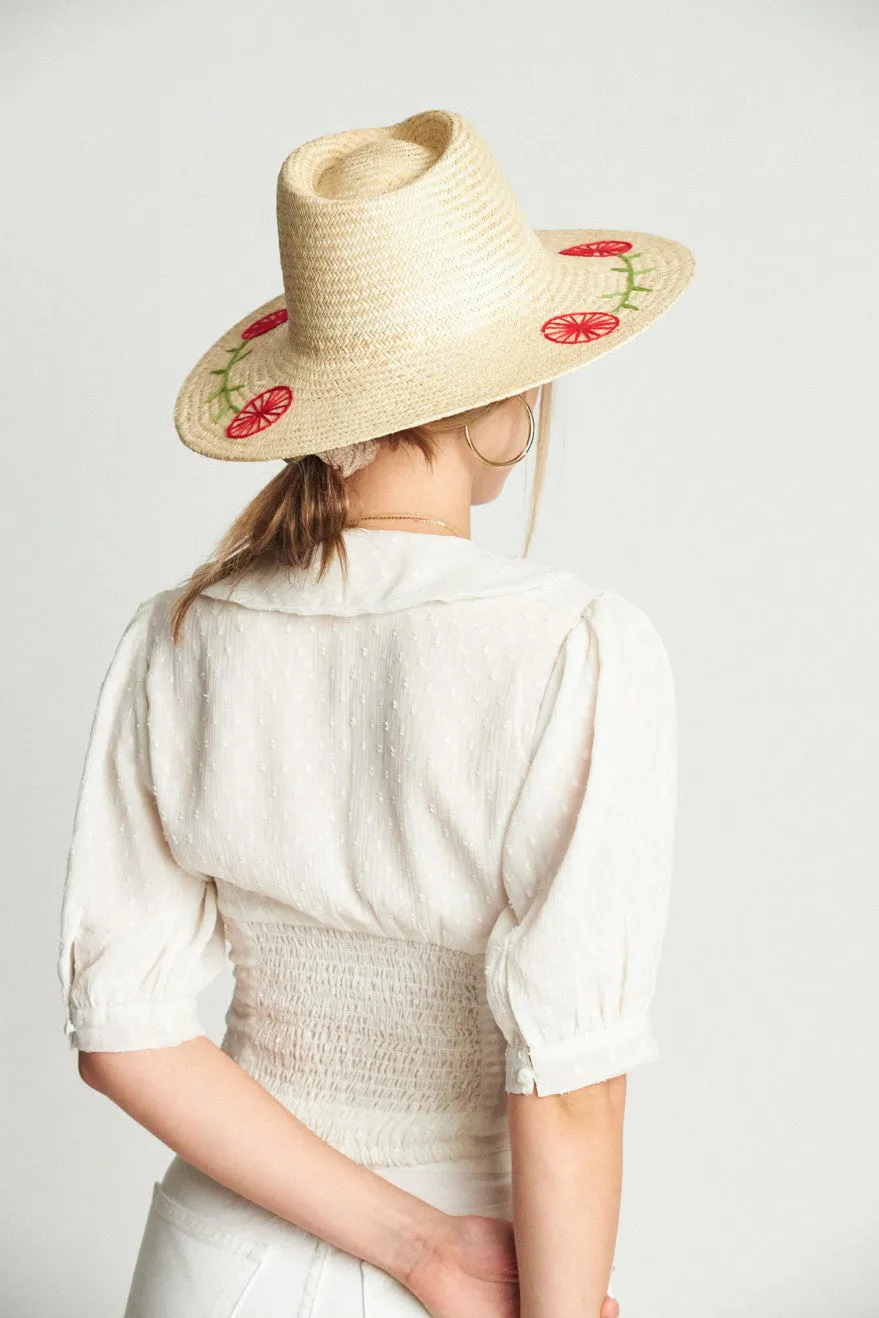 Joanna Embroidered Hat - Tan sold by Brixton product image thumbnail 3