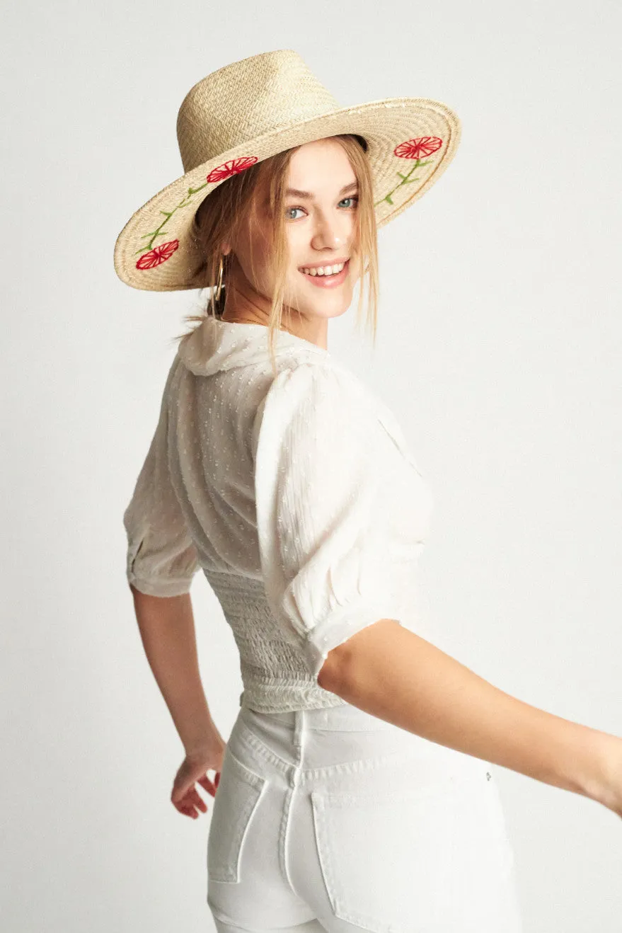 Joanna Embroidered Hat - Tan sold by Brixton product image thumbnail 2