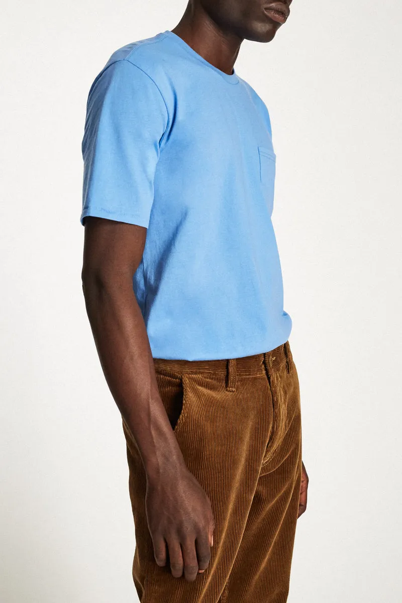Basic S/S Pocket Tee - Washed Royal sold by Brixton product image thumbnail 4