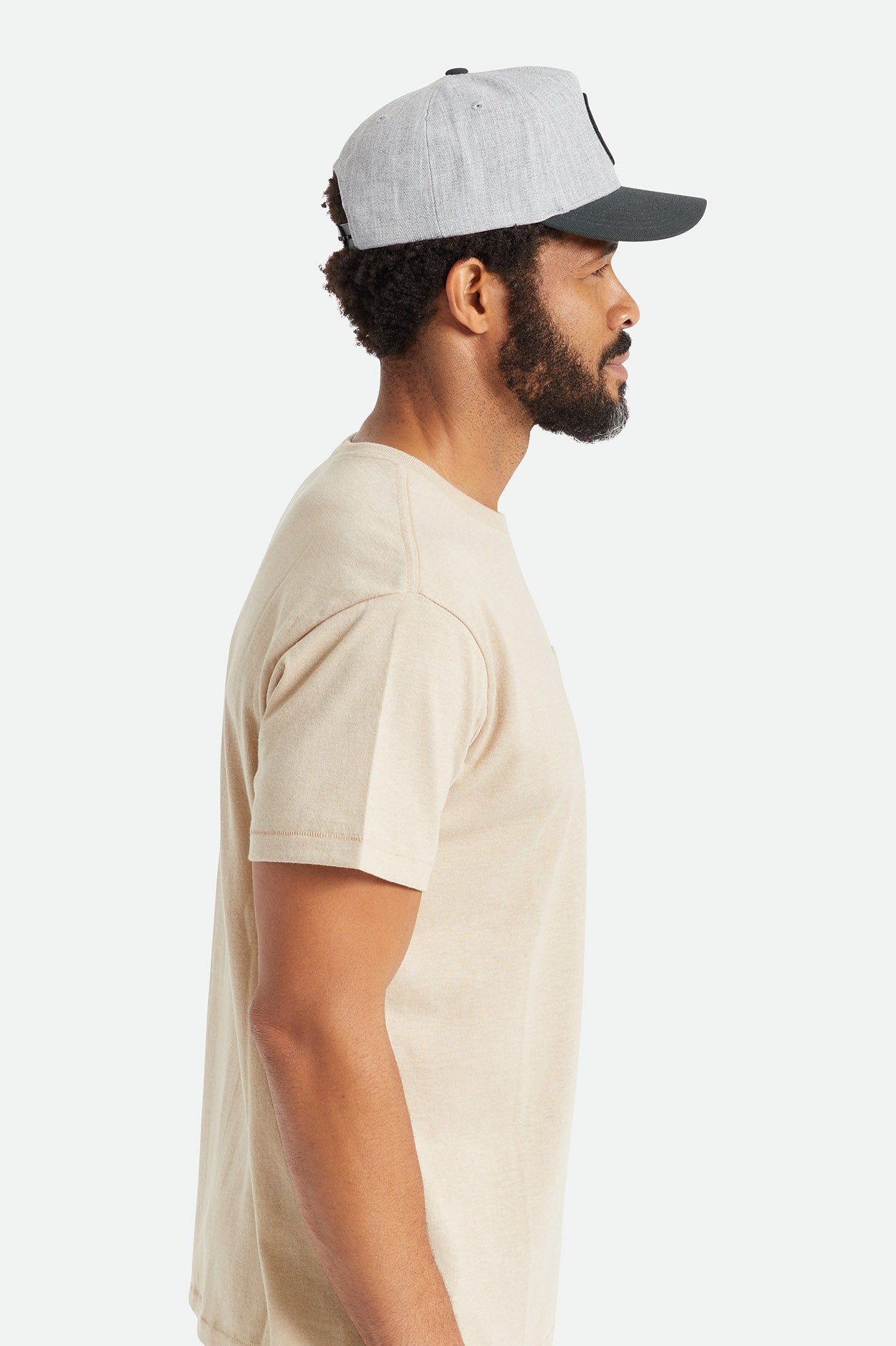 Crest C Netplus MP Snapback - Heather Grey/Black sold by Brixton product image thumbnail 3