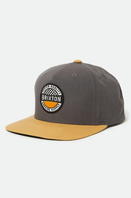 Terminal NetPlus MP Snapback - Black/Gold sold by Brixton