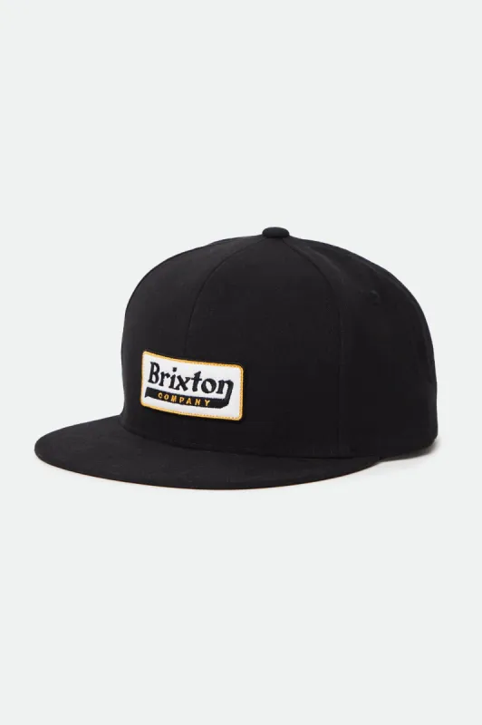 Steadfast HP Snapback - Black sold by Brixton