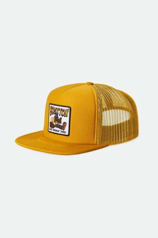 Passin' Thru Netplus HP Snapback - Bright Gold made by Brixton