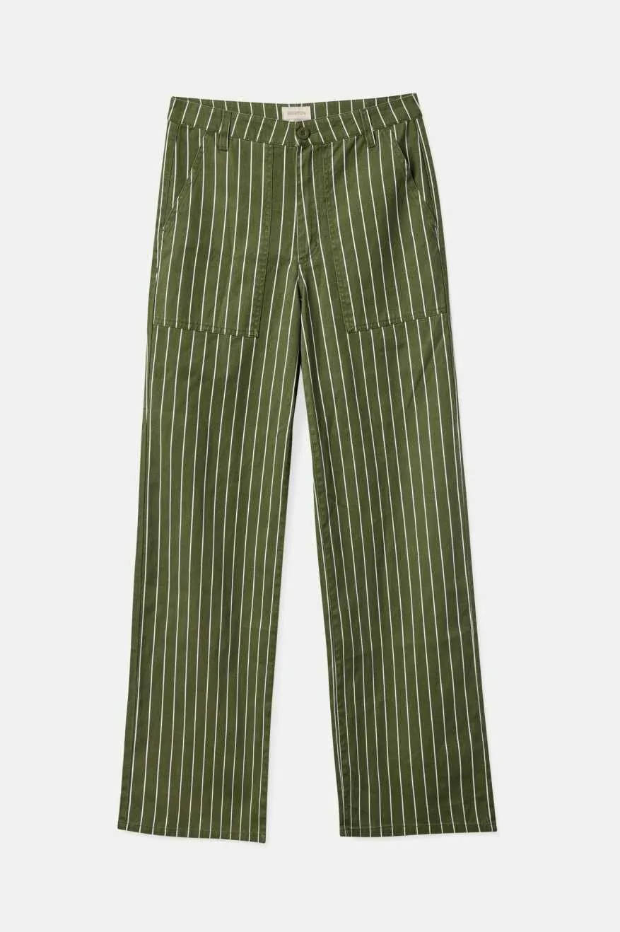 Vintage Military Lightweight Pant - Olive Surplus/Whitecap Pinstripe sold by Brixton product image thumbnail 4
