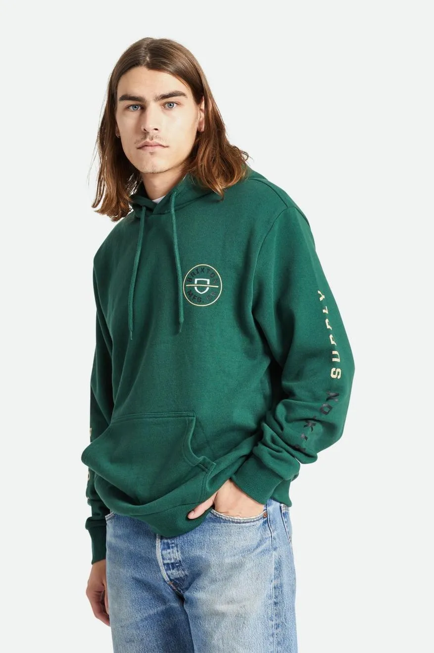 Crest Fleece Hood - Pine Needle/Sand/Black sold by Brixton product image thumbnail 2