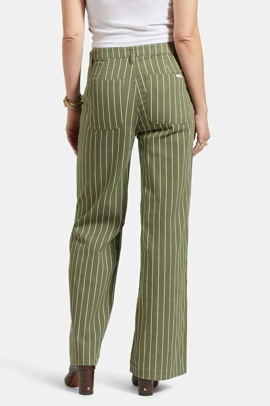 Vintage Military Lightweight Pant - Olive Surplus/Whitecap Pinstripe sold by Brixton product image thumbnail 3