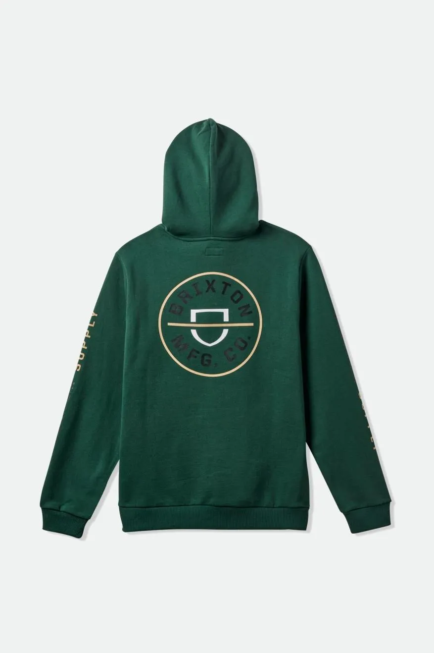 Crest Fleece Hood - Pine Needle/Sand/Black sold by Brixton product image thumbnail 3