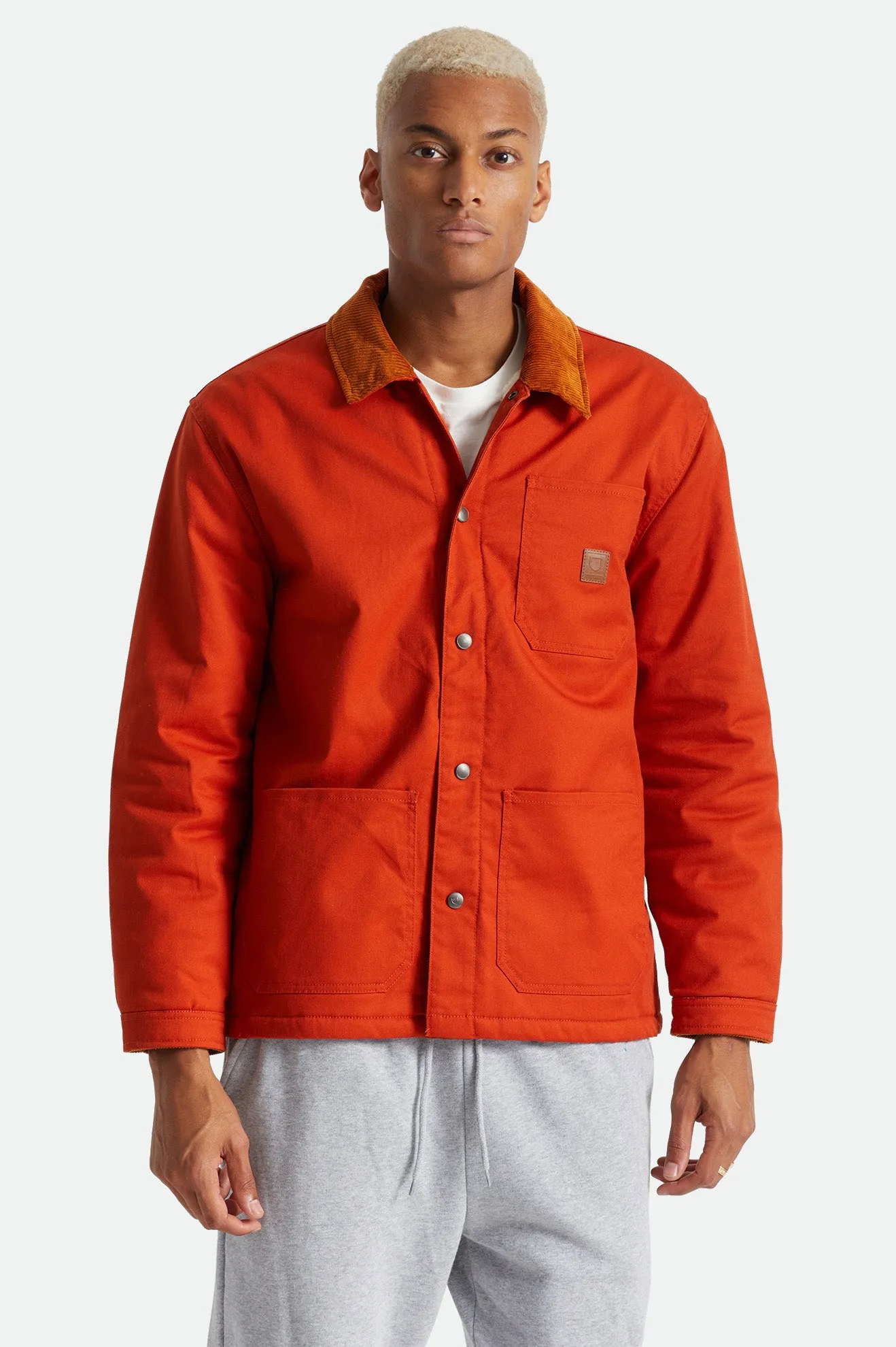 Survey Utility Lined Chore Coat - Phoenix Orange sold by Brixton