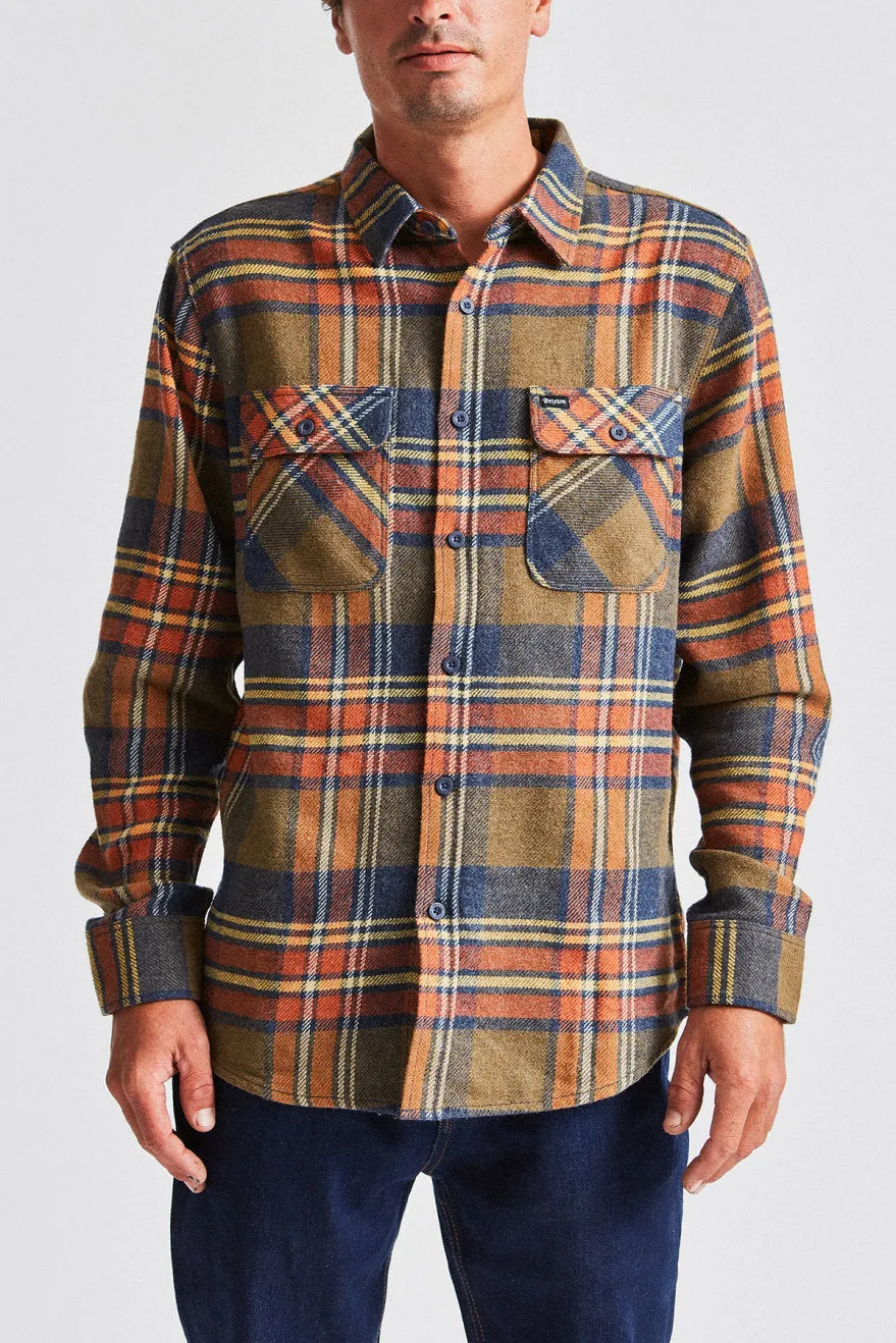 Bowery L/S Flannel - Sage sold by Brixton
