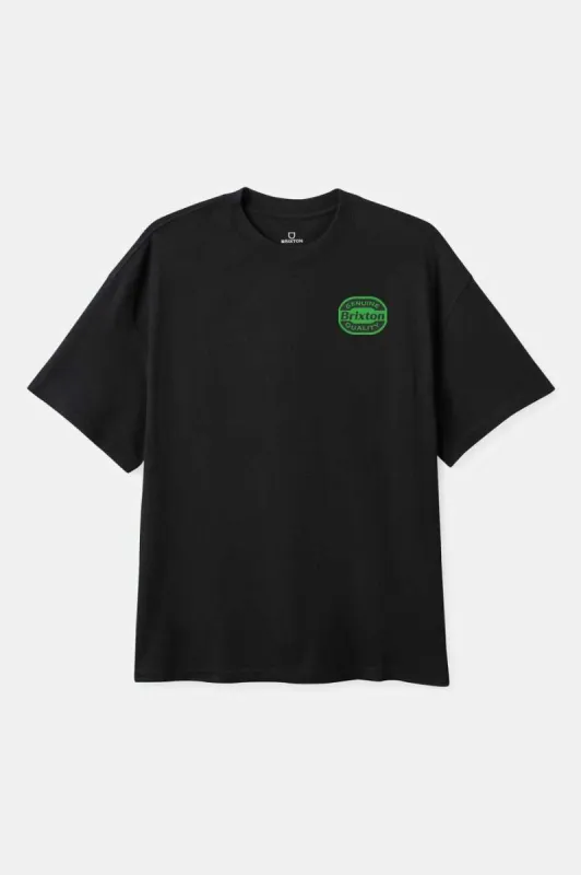 Neon Keaton S/S Standard T-Shirt - Black made by Brixton