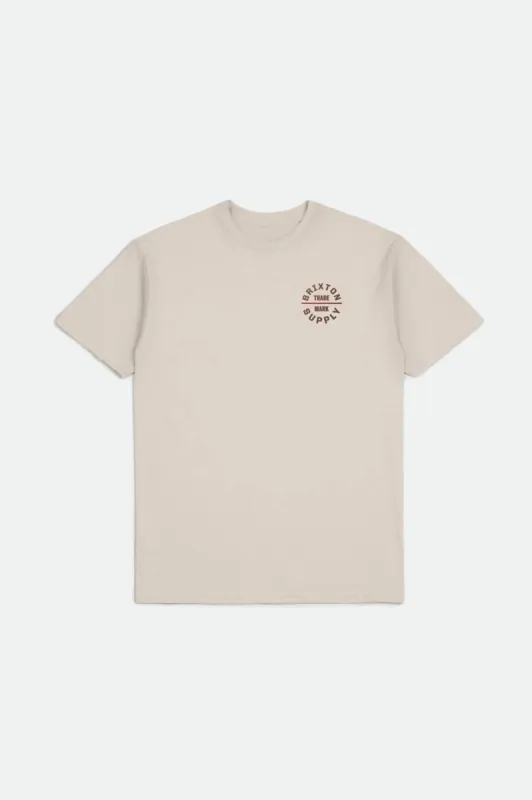 Oath V S/S Standard Tee - Cream/Dusk/Barn Red sold by Brixton