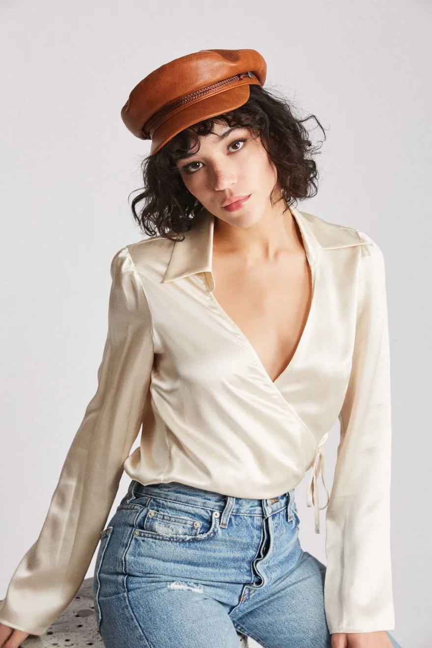Fiddler Women Cap - Tan Vegan Leather sold by Brixton product image thumbnail 2