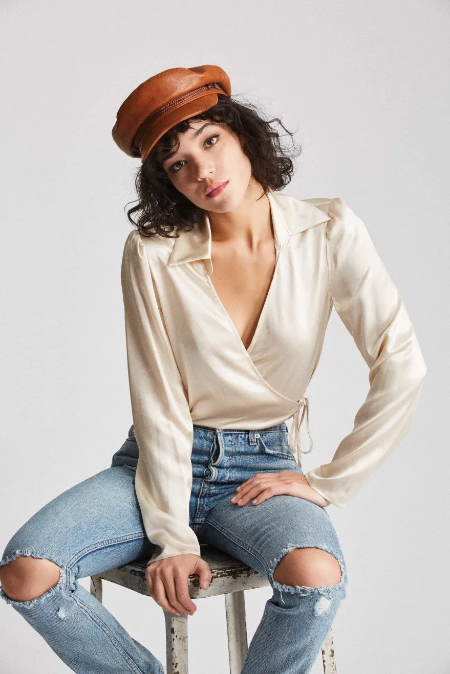 Fiddler Women Cap - Tan Vegan Leather sold by Brixton product image thumbnail 4