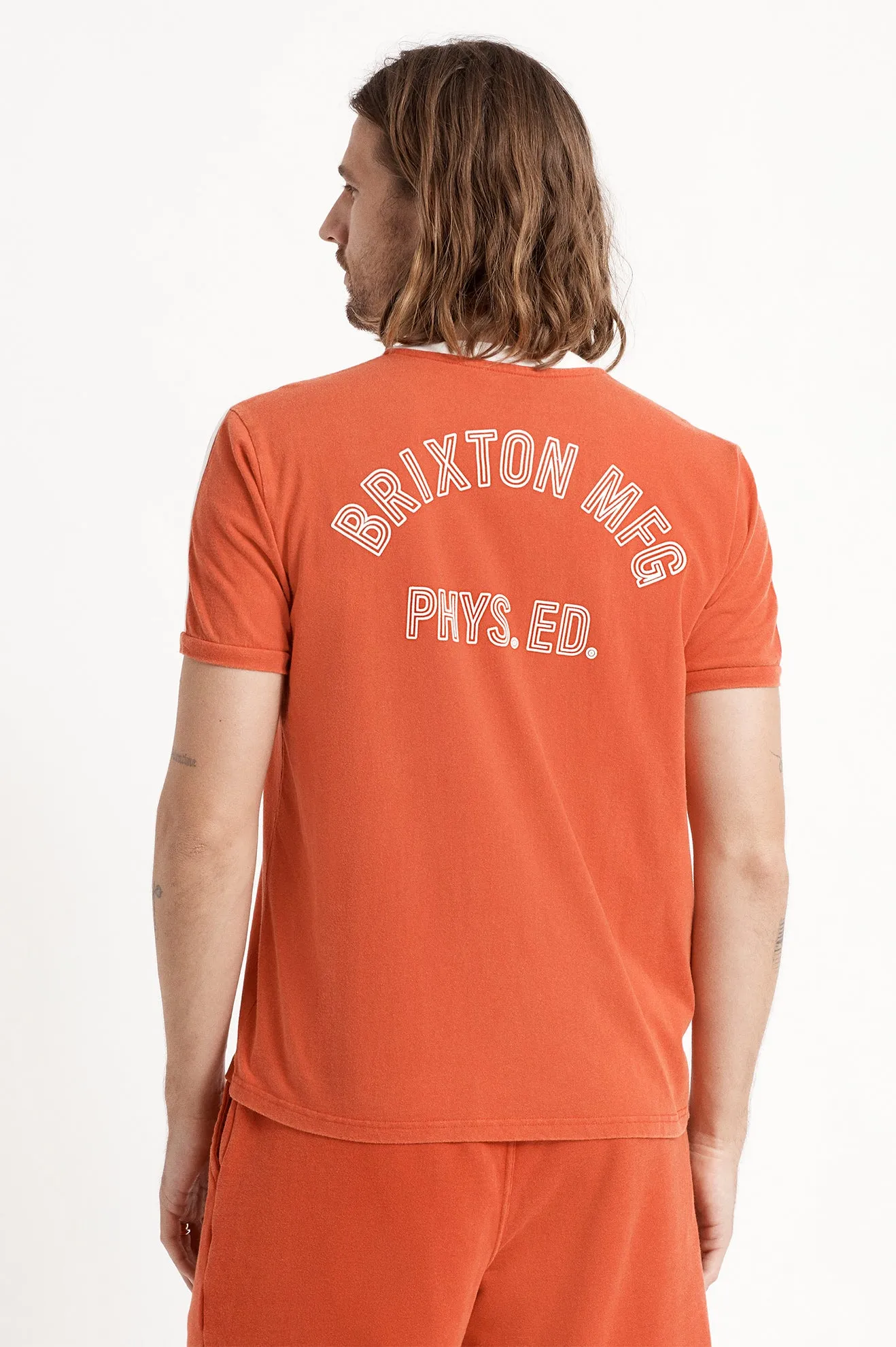 Phys. Ed. Track S/S Standard Tee - Racing Red sold by Brixton product image thumbnail 5