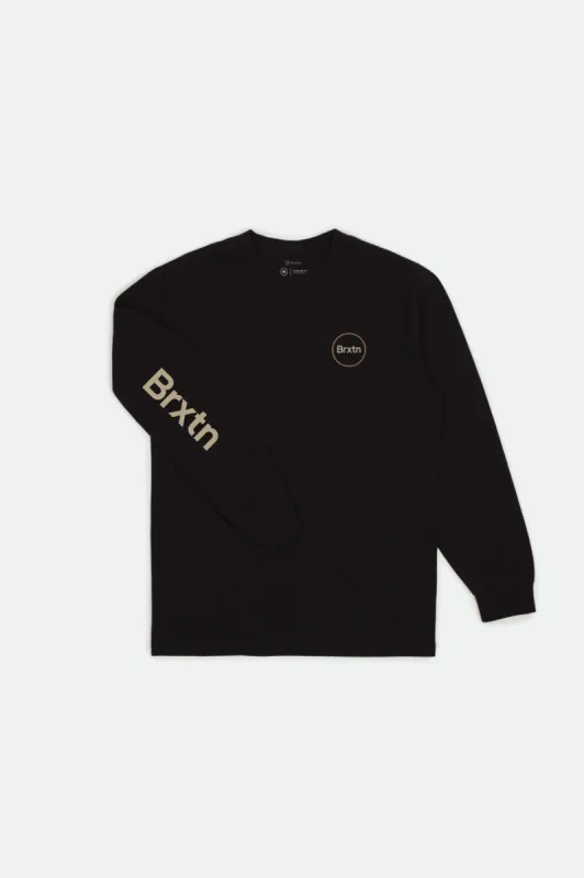Gate IV L/S Standard Tee - Black sold by Brixton