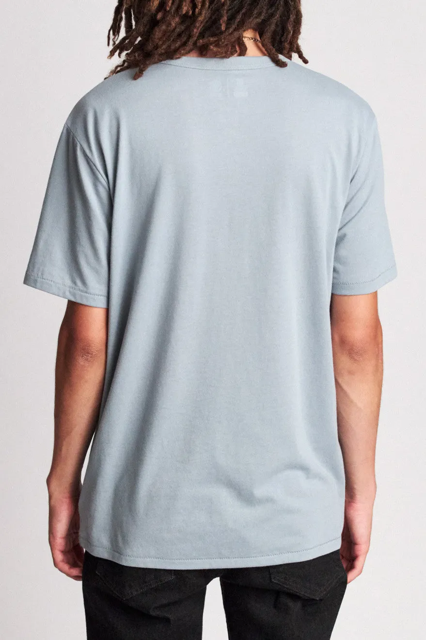 Basic S/S Henley - Blue Stone sold by Brixton product image thumbnail 3